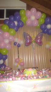 Birthday Flowers And Balloons Fairys Butterflies Birthday Party Ideas Photo 7 Of 12 Butterfly Birthday Party Balloon Arch Decorations Balloon Flowers