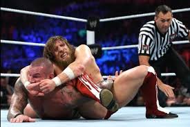 Coming out of wm30, bryan as new wwe world hvt. Daniel Bryan Vs Randy Orton Vs Batista Wwe Wrestlemania 30 Image