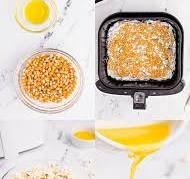 How much and how long to pop popcorn in air fryer oven?