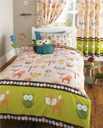 Woodland Animals Owls Bedding Set Duvet Cover Sets And Or Matching Curtains Bed Duvet Covers Duvet Covers Cot Bed Duvet