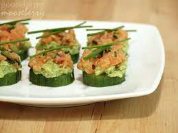 These fun recipes are allergy friendly, so no one will feel left out at your gathering! Smoked Salmon Tartare And Cucumber Appetizer Salmon Tartare Healthy Snacks Recipes Cucumber Appetizers