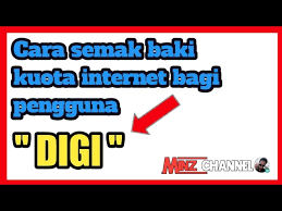 Cara untuk cek baki kredit adalah dengan memasukkan kod *128# di menu panggilan anda, kemudian tekan ok/yes. Cara Semak Baki Data Internet Digi Mc Youtube