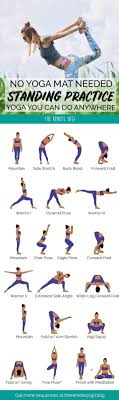 Standing Only Yoga Flow Free Printable Pdf Easy Yoga Workouts Quick Yoga Standing Yoga