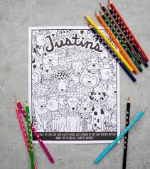 free printable coloring pages justin s brand