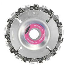 Kaboer Angle Grinder Blade Chain Disc Woodworking Tool Circular Saw Blade 4 Inch Wood Carving Disc Gri Angle Grinder Circular Saw Blades Power Tool Accessories