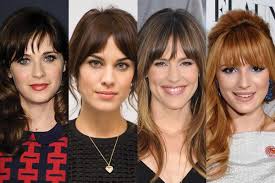Bang is a shape cut of the front part of the hair as its. Best Celebrity Bangs 10 Fringe Focused Hairstyles To Inspire Your Next Cut Fashion Magazine