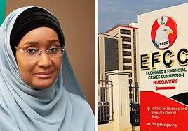 Buhari's Ex-Humanitarian Affairs Minister, Sadiya Umar Farouq, Arrives EFCC  Headquarters