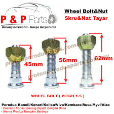 Maybe you would like to learn more about one of these? Wheel Bolt And Nut Skru Nat Tayar For Perodua Kancil Kenari Kelisa Viva Kembara Rusa Myvi Alza Shopee Malaysia
