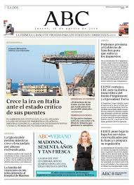 La Dos De Abc Del Jueves 16 De Agosto Abc Portadas Huyendo