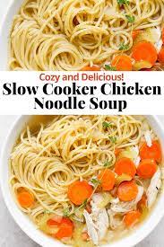 Slow Cooker Chicken Noodle Soup Recipe In 2021 Slow Cooker Chicken Noodle Soup Slow Cooker Chicken Slow Cooker Chicken Noodle Soup Recipes