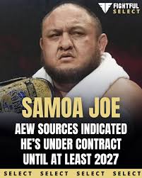 Aunque Samoa Joe ha hablado sobre la jubilación últimamente, fuentes de AEW  indicaron a FightfulSelect.com que está bajo contrato hasta al menos 2027.  Tenemos más noticias y notas de AEW/WWE en nuestro
