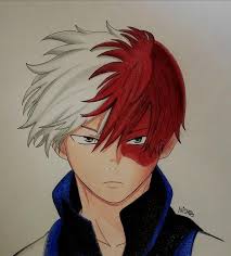 Here My Todoroki Drawing Hope You Will Like It Also You Can Find Me On Twitter Too Nikii Denikii Bokunohero Drawings Easy Disney Drawings Anime Drawings