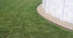 Use Pro Aluminum Landscaping Edging For Around Your Above Ground Pool It Is Chlorine And Water Above Ground Pool Landscaping Landscape Edging Pool Landscaping
