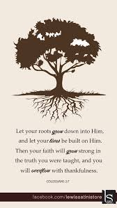 Colossians 2 7 Rooted In Him Poster Zazzle Com Tree Bible Verse Colossians Book Of Colossians