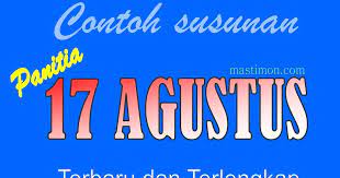 Mendistribusikan beras sesuai dengan jumlah yang telah diverifikasi. Contoh Susunan Panitia 17 Agustus Terbaru Dan Terlengkap Mastimon Com