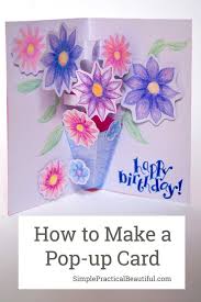 Article by i heart crafty things. How To Make A Pop Up Card Inspired By Paddington 2 Simple Practical Beautiful Pop Up Flower Cards Birthday Card Craft Pop Up Cards