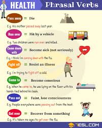 Learn vocabulary, terms and more with flashcards, games and other study tools. Health Vocabulary 20 Useful Health Phrasal Verbs 7esl