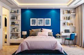 It also works well with white, black, yellow, blue, or any other artistic pieces you want to add to your bedroom. Blue Bedroom Design Ideas For Your Home Design Cafe
