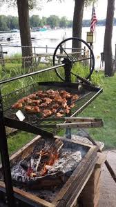 Customers Bragging Engelbrecht Craftsmen Built Wood Fired Grills Backyard Fire Fire Pit Patio Campfire Grill