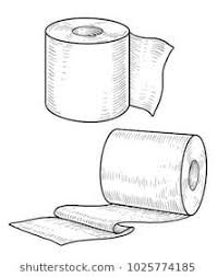 Toilet Paper Illustration Drawing Engraving Ink Line Art Vector Paper Clip Art Paper Illustration Paper Drawing