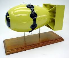 This bomb is in lots of pictures and its pretty cool to use for pc backrounds. Fatman Atomic Bomb Model