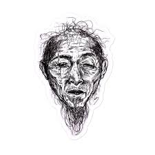 Punk Rock INK Old-man- Vinyl Waterproof Sticker Gift for Tumblers, Laptop,  Skateboards, Cars