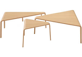 The eames molded plywood coffee table metal base features the same dimpled top supported by slim metal legs. Ply Arper Coffee Table Milia Shop