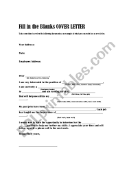 Leading professional part time sales associates sample cover. Sample Cover Letter Esl Worksheet By Bramonaj