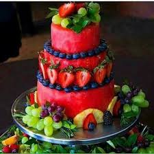 Pin By Laurie On Birthday Wishes Fruit Birthday Cake Fresh Fruit Cake Creative Cakes