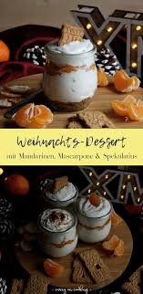Mandarinen Mascarpone Dessert Auf Spekulatius Rezept Dessert Weihnachten Schnell Einfacher Nachtisch Dessert Rezepte Schnell