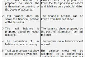 Difference Between Trial Balance And Balance Sheet Trial Balance Balance Sheet Balance