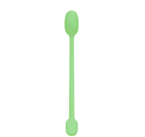 Spoons, Stirrer, Basic Nature, Plastic, Green, 4 Inch, CPLA,100 - 1 EACH
