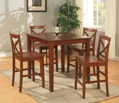 Get 5% in rewards with club o! Kbttwdbc46 Kitchen Bar Table Tall Wooden Dark Brown Chairs Today