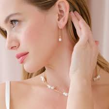 Chain Pearl Bloom Earrings Tumbling Wildflower Pearl Drop Earrings| Pearls  Alex Monroe