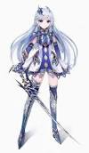 Beautiful Anime Girl With Silver Hair