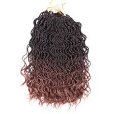 The purple hair color is. Quality Wavy Senegalese Twist Crochet Braiding Hair Extensions Ombre Blonde Brown Purple China Senegalese Twist Crochet Hair And Senegalese Twist Price Made In China Com