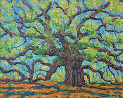 Download in under 30 seconds. Angel Oak Impression Painting By Dwain Ray