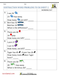 First Grade Subtraction Worksheets Printable In 2020 Math Word Problems Subtraction Word Problems Math Words