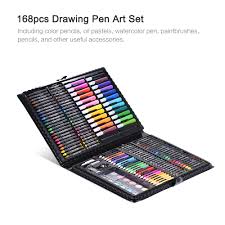 Check spelling or type a new query. 168 Buah Set Gambar Seni Pena Lukisan Sketsa Pensil Warna Krayon Minyak Pastel Pena Warna Air Dengan Kotak Untuk Anak Anak Perlengkapan Seni Menggambar Mainan Aliexpress