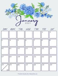 The calendar downloads are also compatible with google docs and open office. 7 Cute And Stylish Free Printable January 2021 Calendar All Pretty Designs Calendarkart