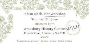 Indian Block Printing Workshop