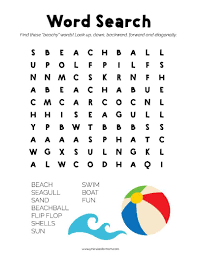 Whether the skill level is as a beginner or something more advanced, they're an ideal way to pass the time when you have nothing else to do like waiting in an airport, sitting in your car or as a means to. Summer Word Search Puzzles For Kids 5 Minutes For Mom