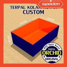 Jual Kolam Terpal Kotak Ukuran Custom Orchid Pvc Semi Karet Termurah Kolam Kotak Pengukur