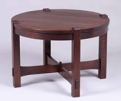 This coffee table was a collaboration between the designer james stickley and artist michael rockel. Lot Art Gustav Stickley Coffee Table C1902