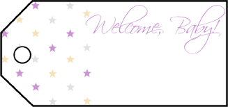 They're about to get a baby, so this better be good. Welcome Baby Stars Gift Tags Printable Gift Tag