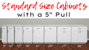 size pulls for your cabinets