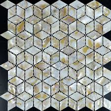 mother of pearl shell tile diamond