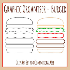 Graphic Organizer Templates Burger Sandwich Bread Roll