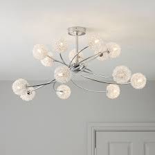 Pallas Chrome Effect 14 Lamp Ceiling Light Departments Diy At B Q Ceiling Lights Ceiling Lights Diy Bathroom Light Fixtures