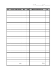 Income And Expenses Expense Tracker Printable Tracking Income Expense Sheet